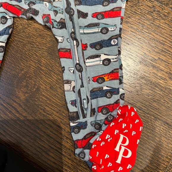 Posh Peanut Newborn Footie Sleeper (Cars) - Picture 3 of 4